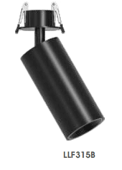 LLF-315B Semi Recessed Adjustable Fitting 10watt, Indoor Lights